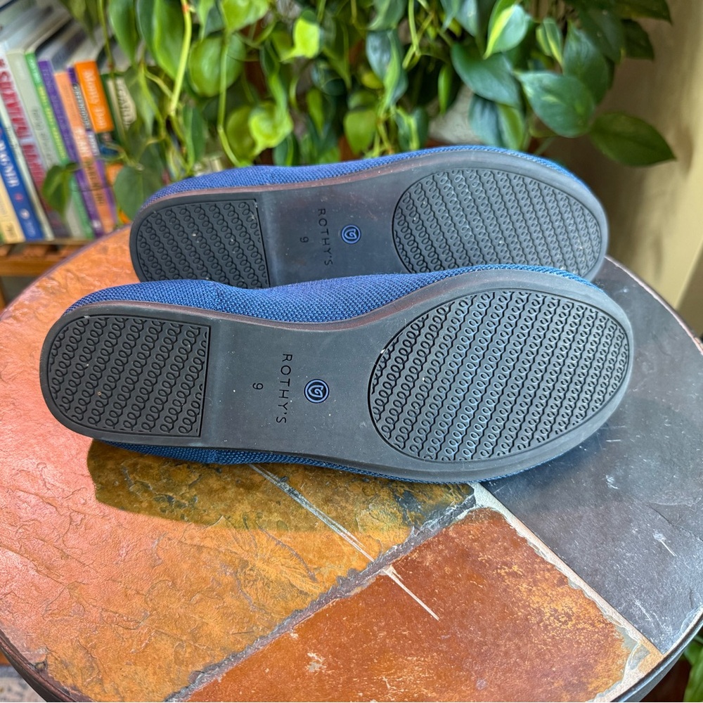 Rothy’s The Flats in Blue Holiday Licorice Women’s Size 9 - Picture 5 of 11